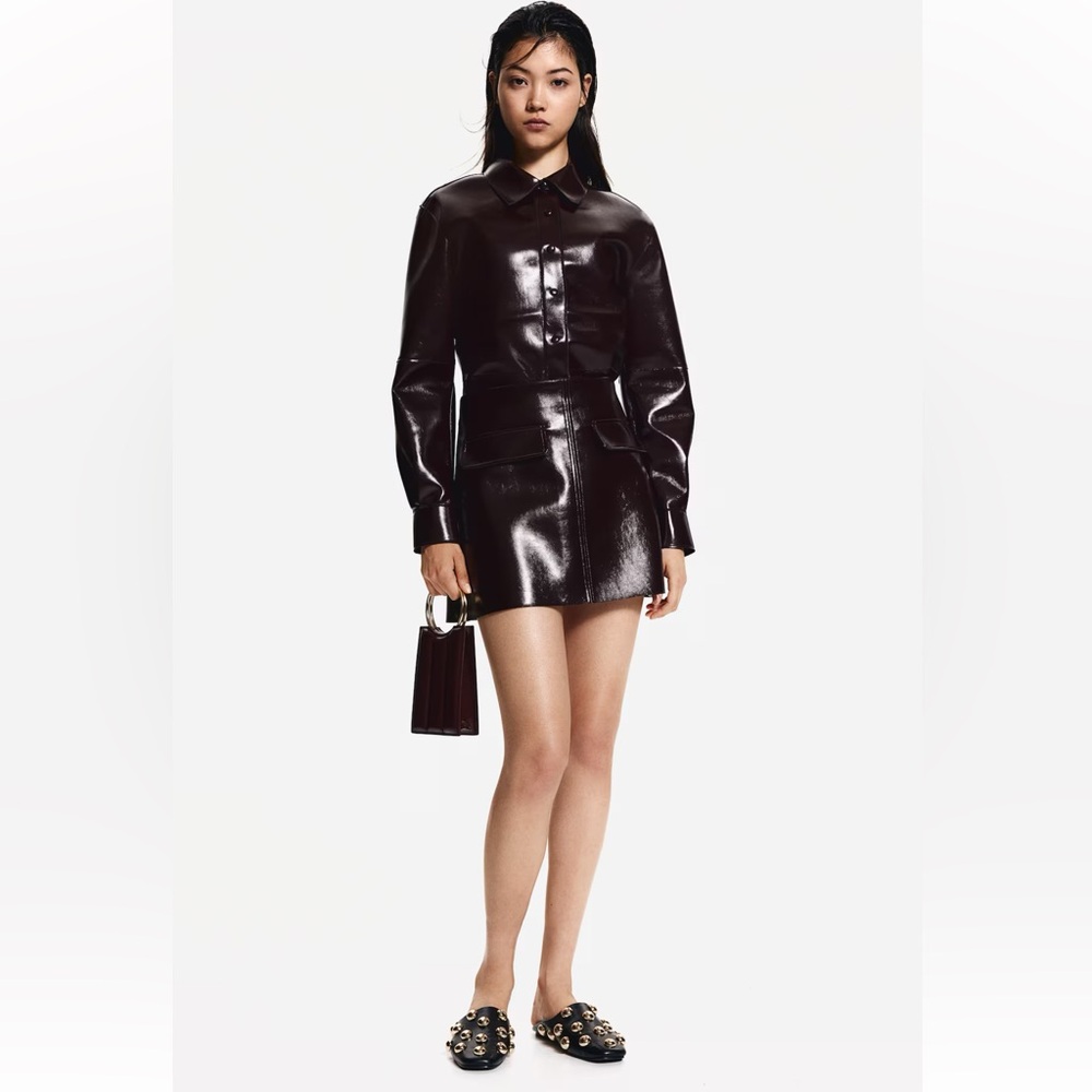 H&M viral sold out coated top and skirt